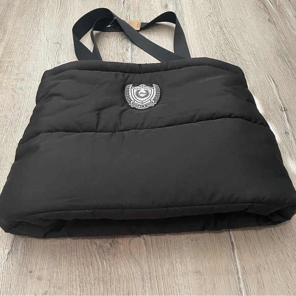 PINK Victoria's Secret Black Puffer Tote Bag - Picture 7 of 7